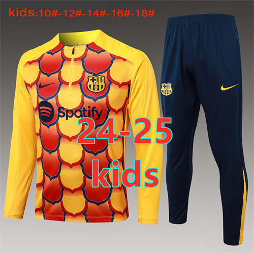 24-25 Messi GRIEZMANN Kids Long Sleeve Training Suit Yupoo