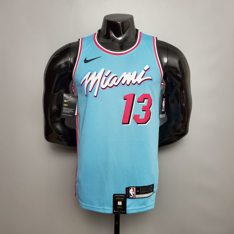 ADEBAYO#13 Miami Heat V-neck blue NBA jersey Size XS-XXL