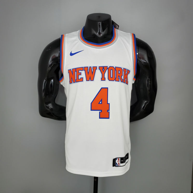 2021 ROSE#4 Knicks White NBA Jersey S-XXL
