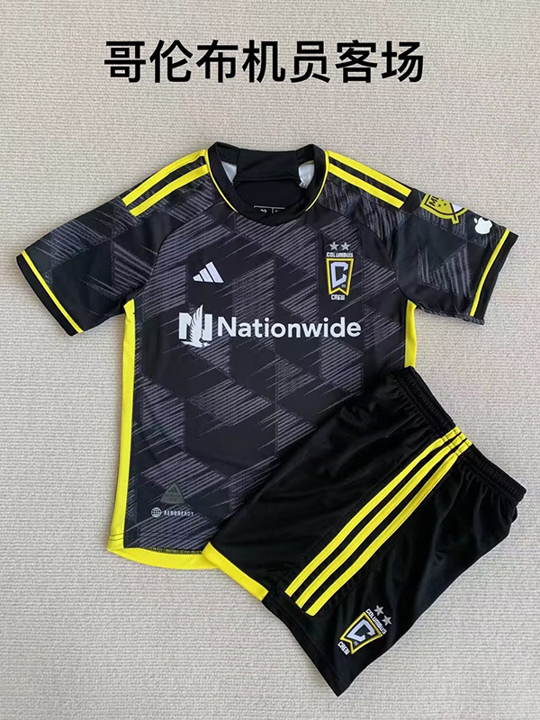 23-24 Columbus Crew Away Kids Soccer Jerseys Yupoo