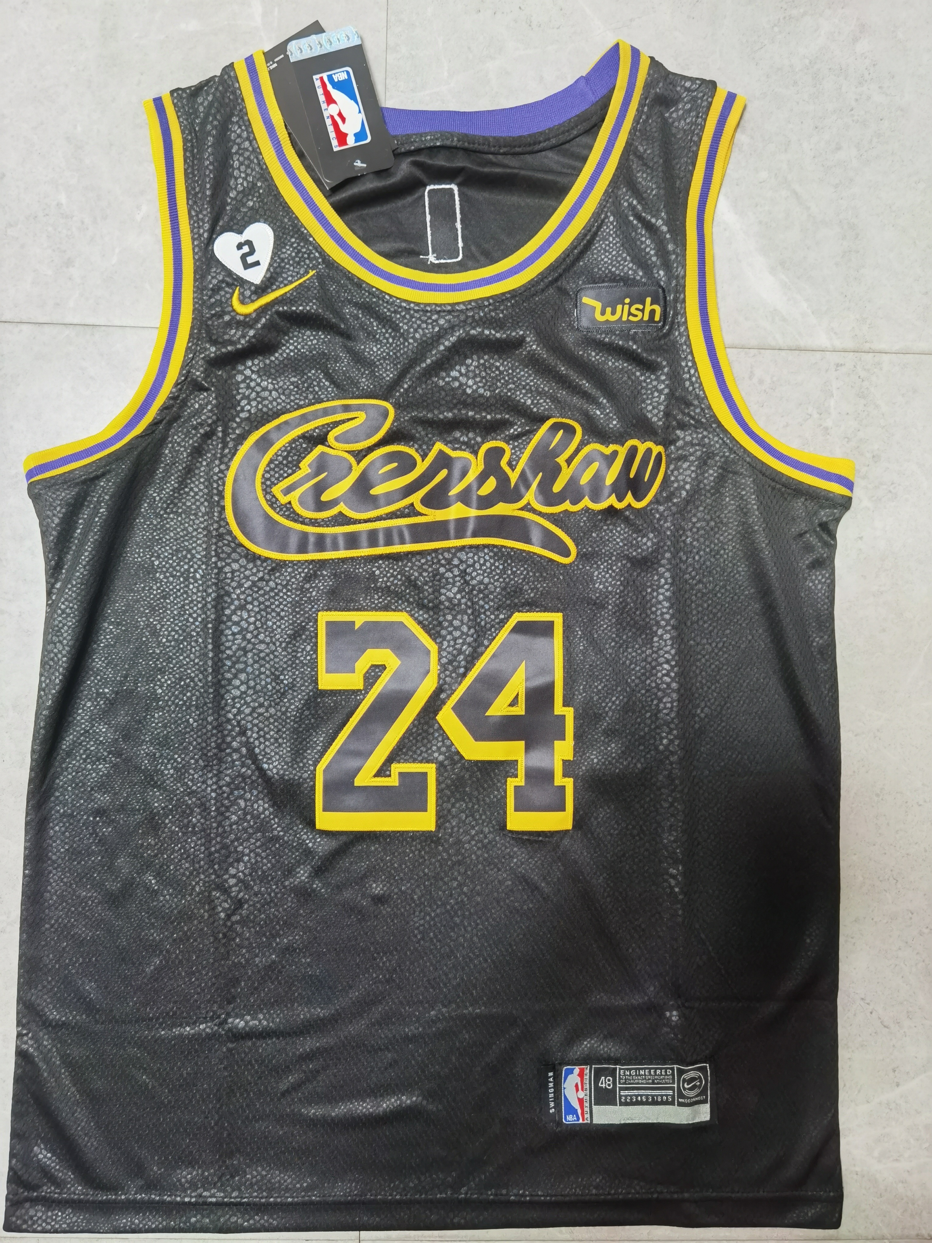 Lakers #24 City Edition Embroidery