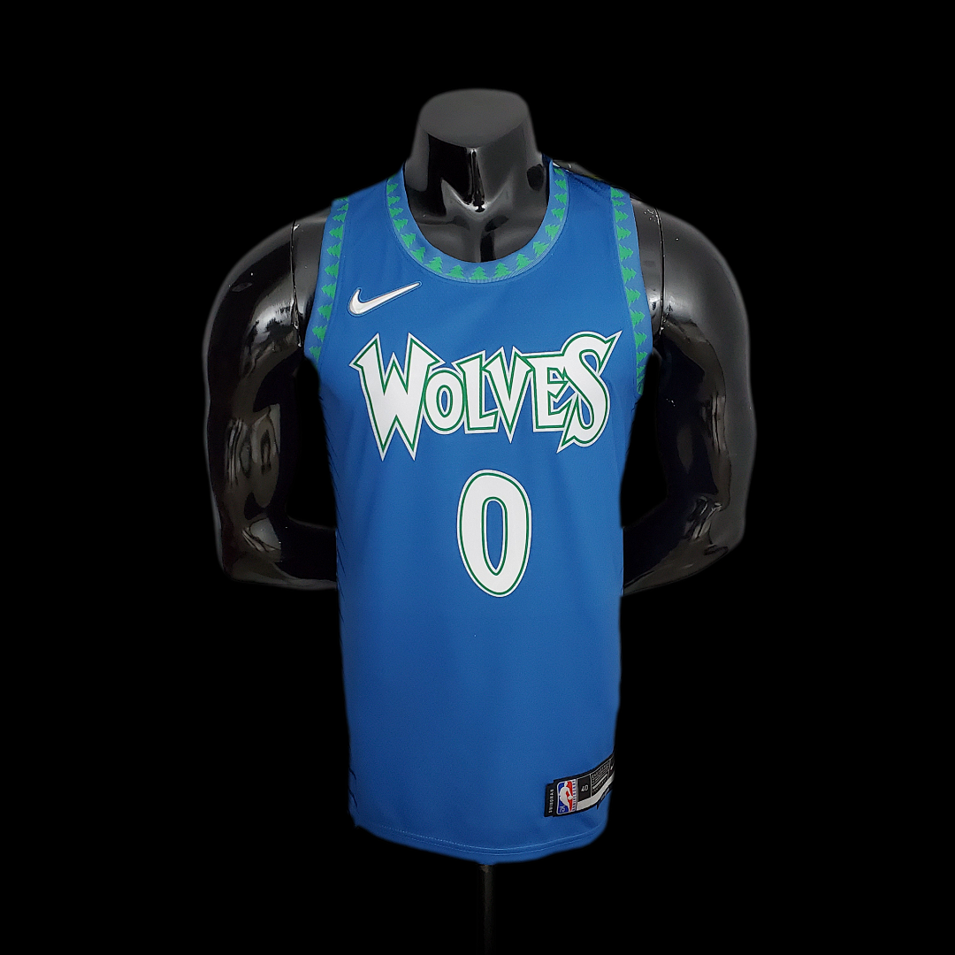 75th Anniversary 2202 Season RUSSELL#0 Minnesota Timberwolves City Edition Blue NBA Jersey S-XXL