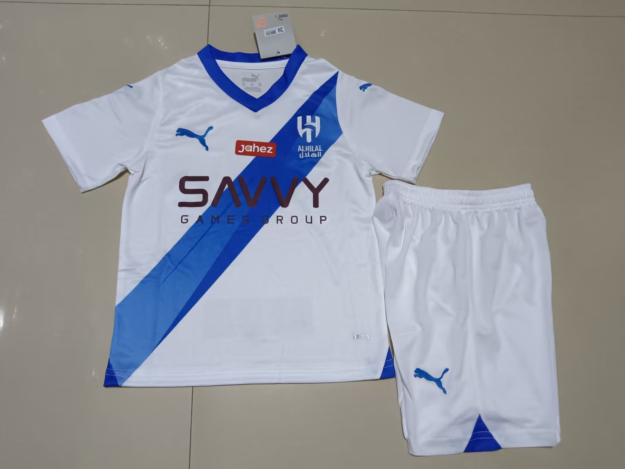 23-24 Al-Hilal Saudi Away Kids Soccer Jerseys Yupoo