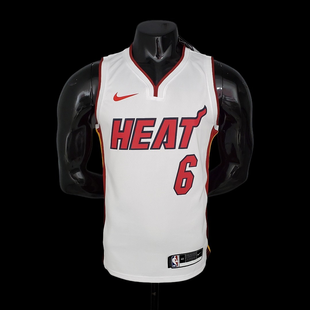 Miami Heat JAMES#6 white NBA Jersey S-2XL