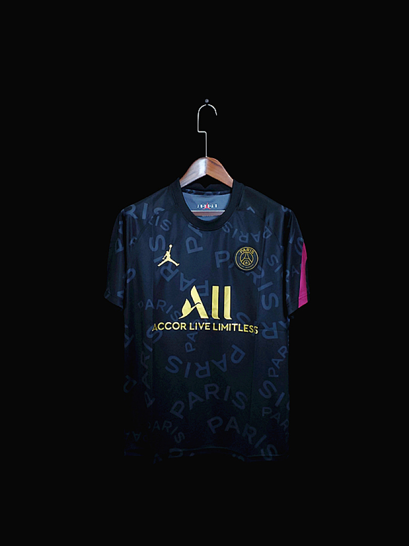 20-21PSG Jordan pre-match training black S-2XL