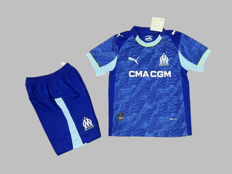 25-26 Marseille Third Kids Cheap Soccer Jerseys Yupoo