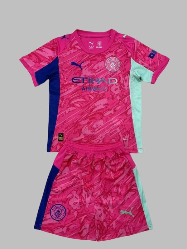 25-26 Manchester City Goalkeeper Kids Cheap Soccer Jerseys Yupoo