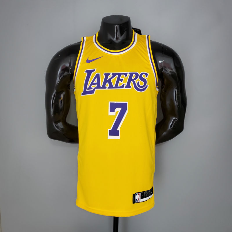ANTHONY#7  Lakers Round neck yellow NBA jersey Size S-XXL