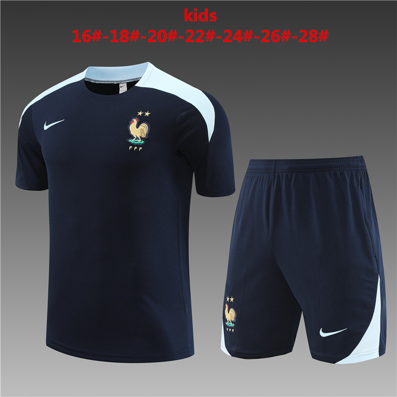 23-24 France Kids Training Yupoo Soccer Jerseys