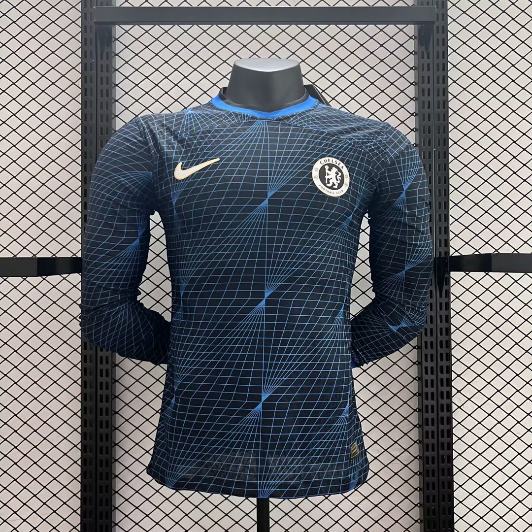 23-24 Chelsea Away Player Version Long Sleeve Soccer Jerseys Yupoo