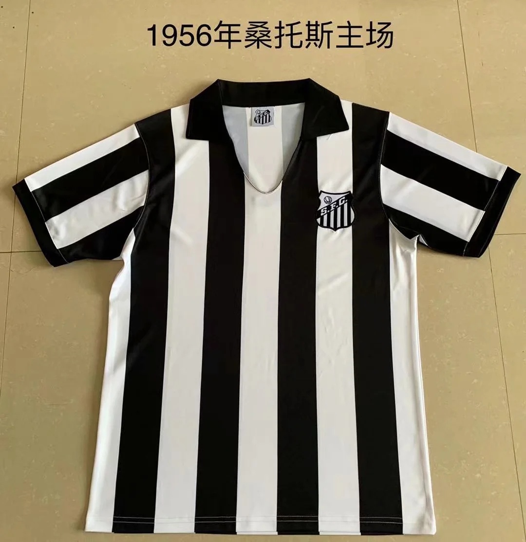 1956 Santos Away Retro Soccer Jerseys Yupoo