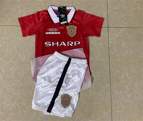99-00 M-anchester U-nited Home Retro Kids Soccer Jerseys Yupoo