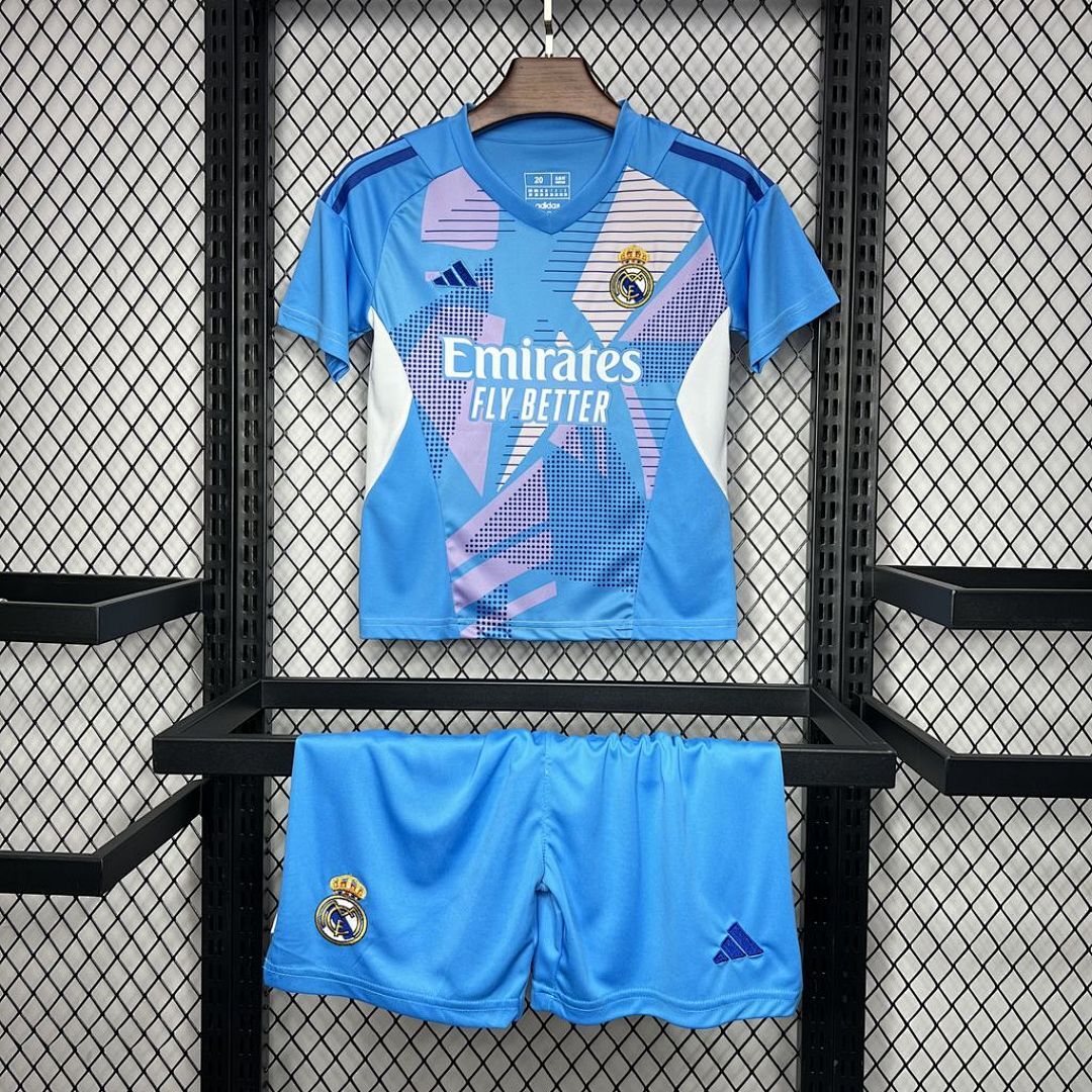 Real Madrid 2024/25 Goalkeeper Kids Kit