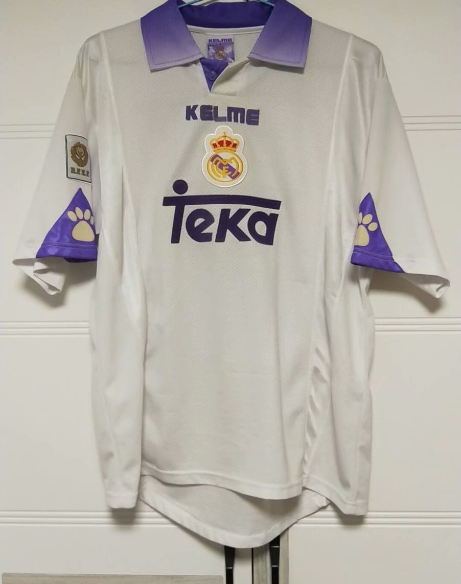 97-98 Real Madrid Home Retro Soccer Jerseys Yupoo