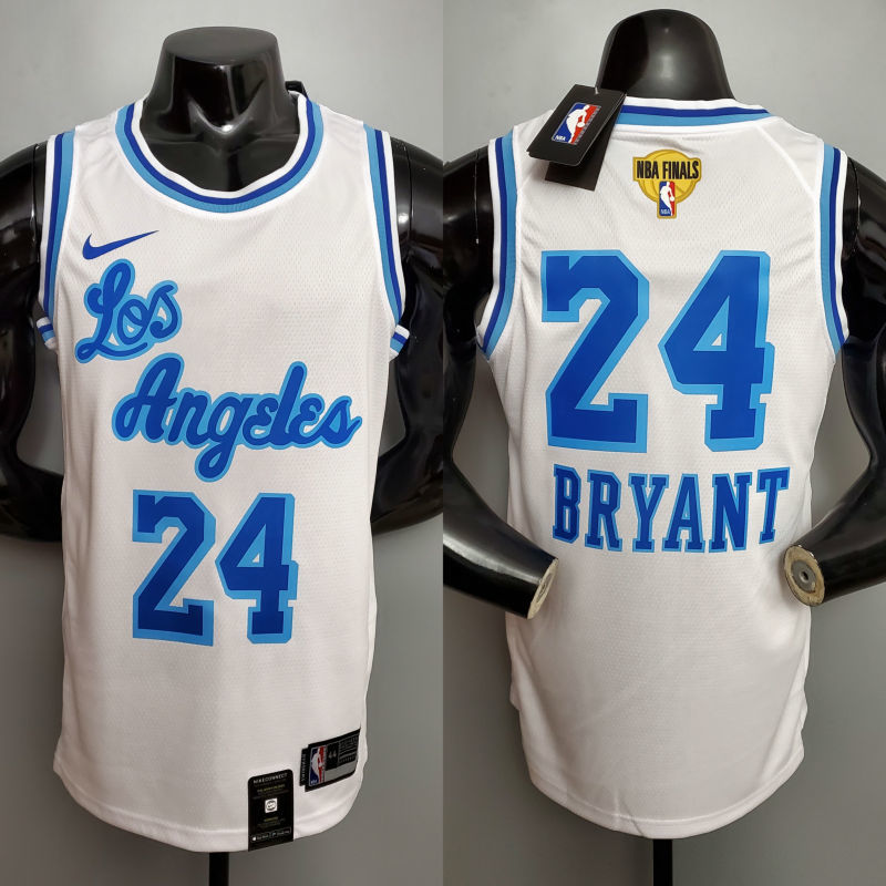 Retro night Bryant #24 Lakers white NBA jersey Size XS-XXL