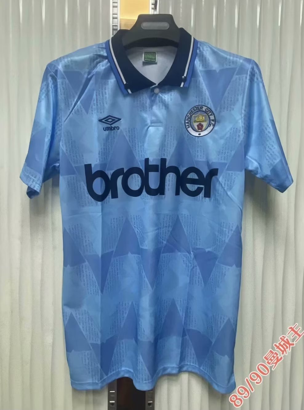 1989-90 Manchester City Home Retro Soccer Jerseys Yupoo
