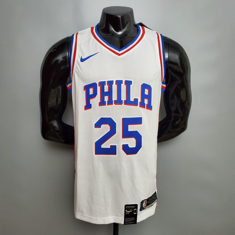 SIMMONS#25 Detroit Pistons white NBA jersey Size XS-XXL