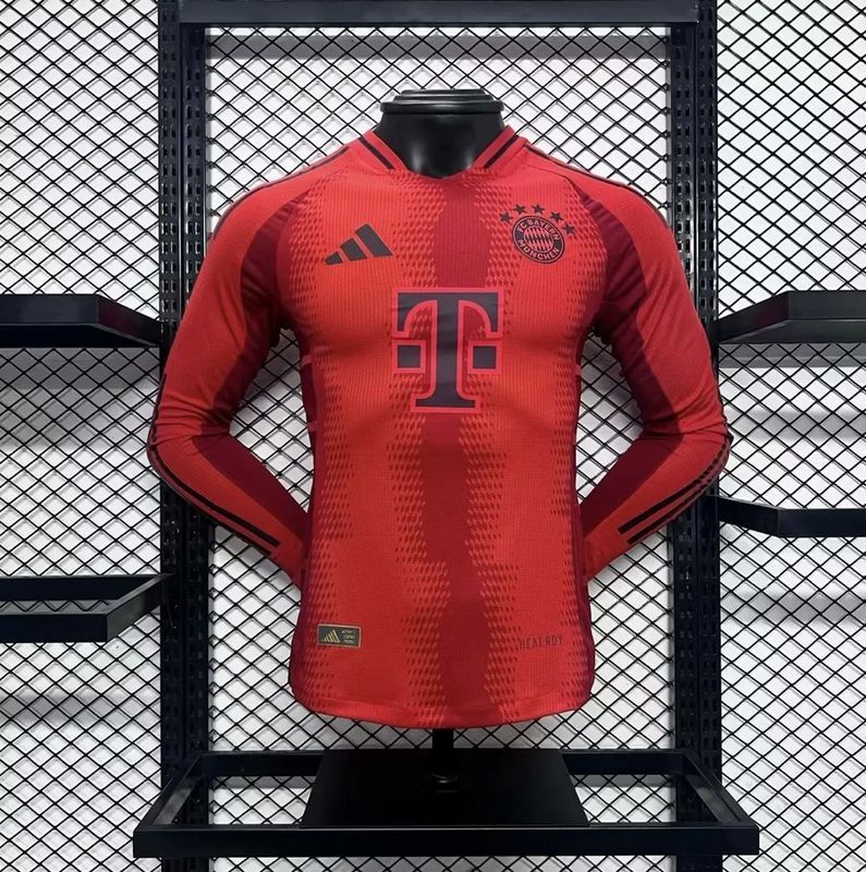24-25 Bayern Home Player Version Long Sleeve Soccer Jerseys Yupoo