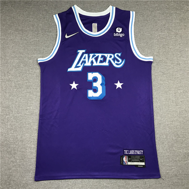2022 Lakers #3 75th Anniversary Embroidery