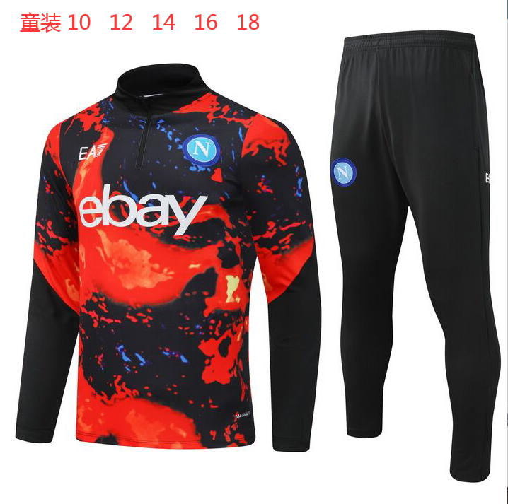24-25 Napoli Kids Long Sleeve Training Suit Yupoo