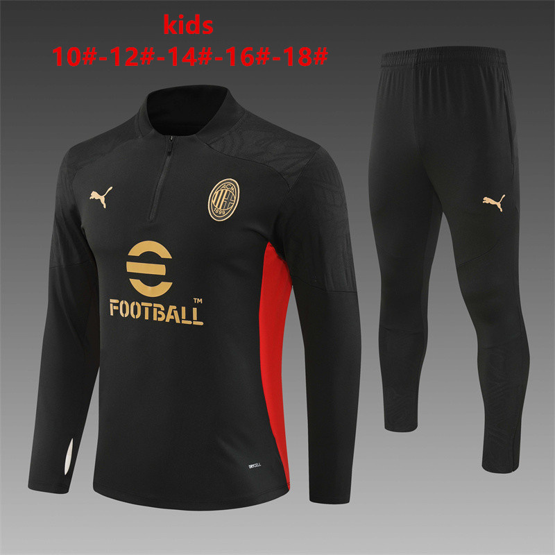 24-25 AC Milan Kids Long Sleeve Training Suit Yupoo