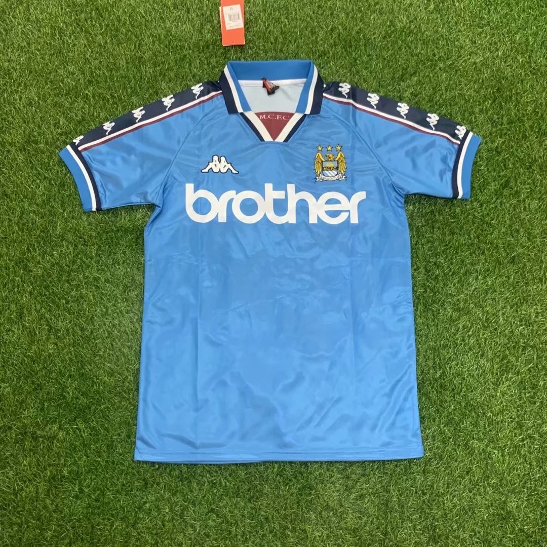 1998-99 Manchester City Home Retro Soccer Jerseys Yupoo