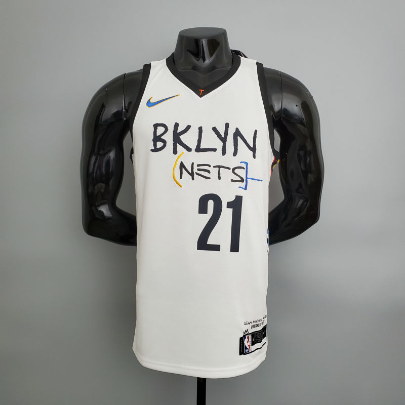 Nets Aldridge #21 graffiti (white) NBA jersey S-XXL
