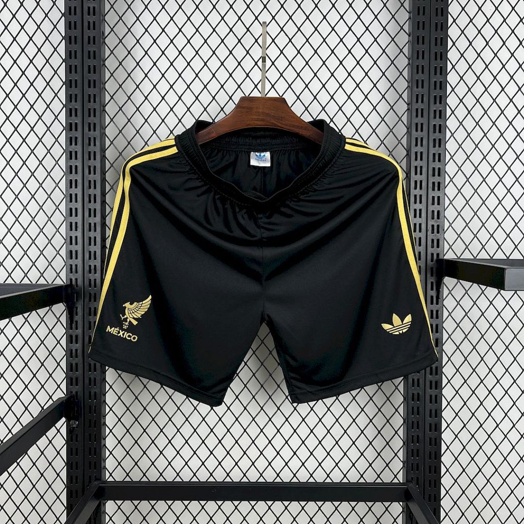 Mexico 2025/26 Gold- Black Shorts