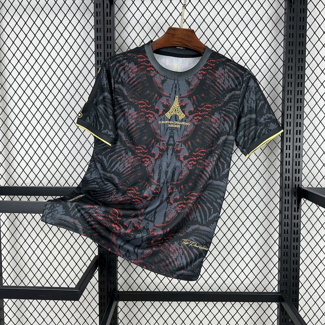 Paris Saint-Germain 2025/26 (CAMPEONES DE EUROPA) Grey Jersey