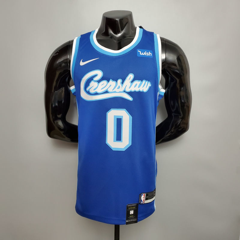 new  KUZMA #0 Lakers blue NBA jersey Size XS-XXL