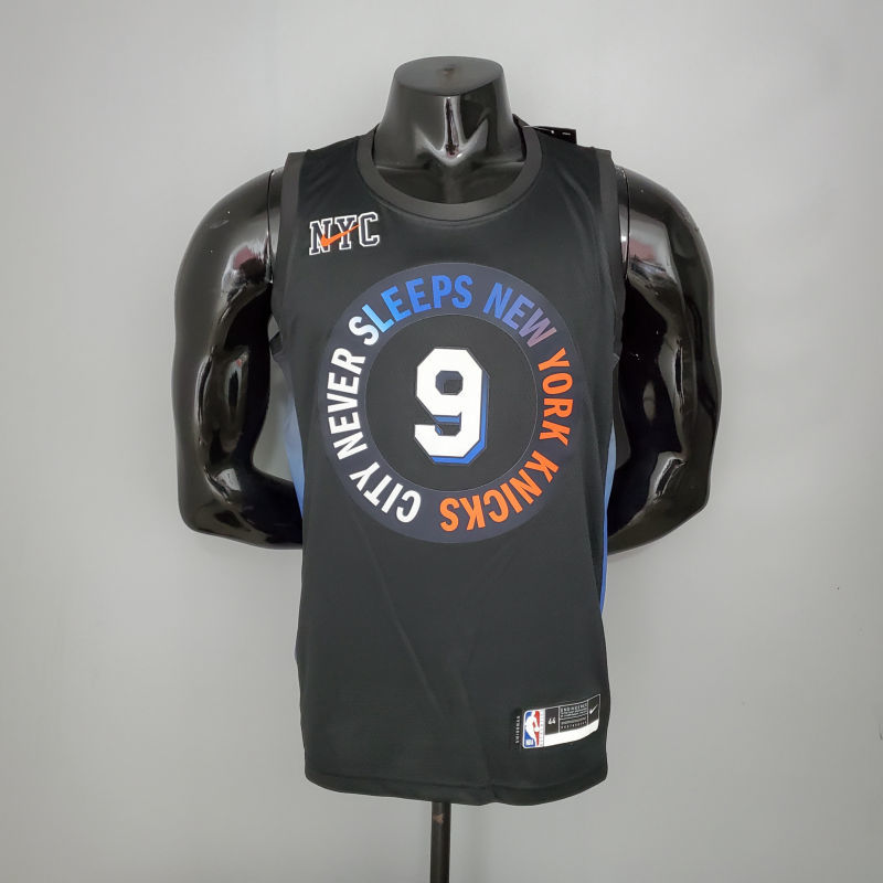 BARRETT#9 Knicks City Edition Black NBA Jersey S-XXL