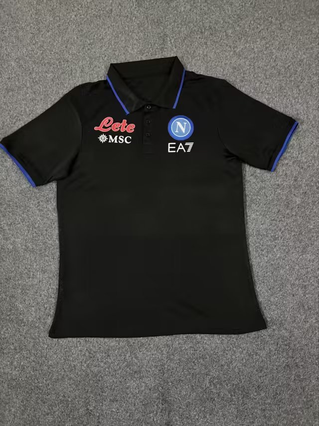 23-24 Napoli Black Polo Yupoo