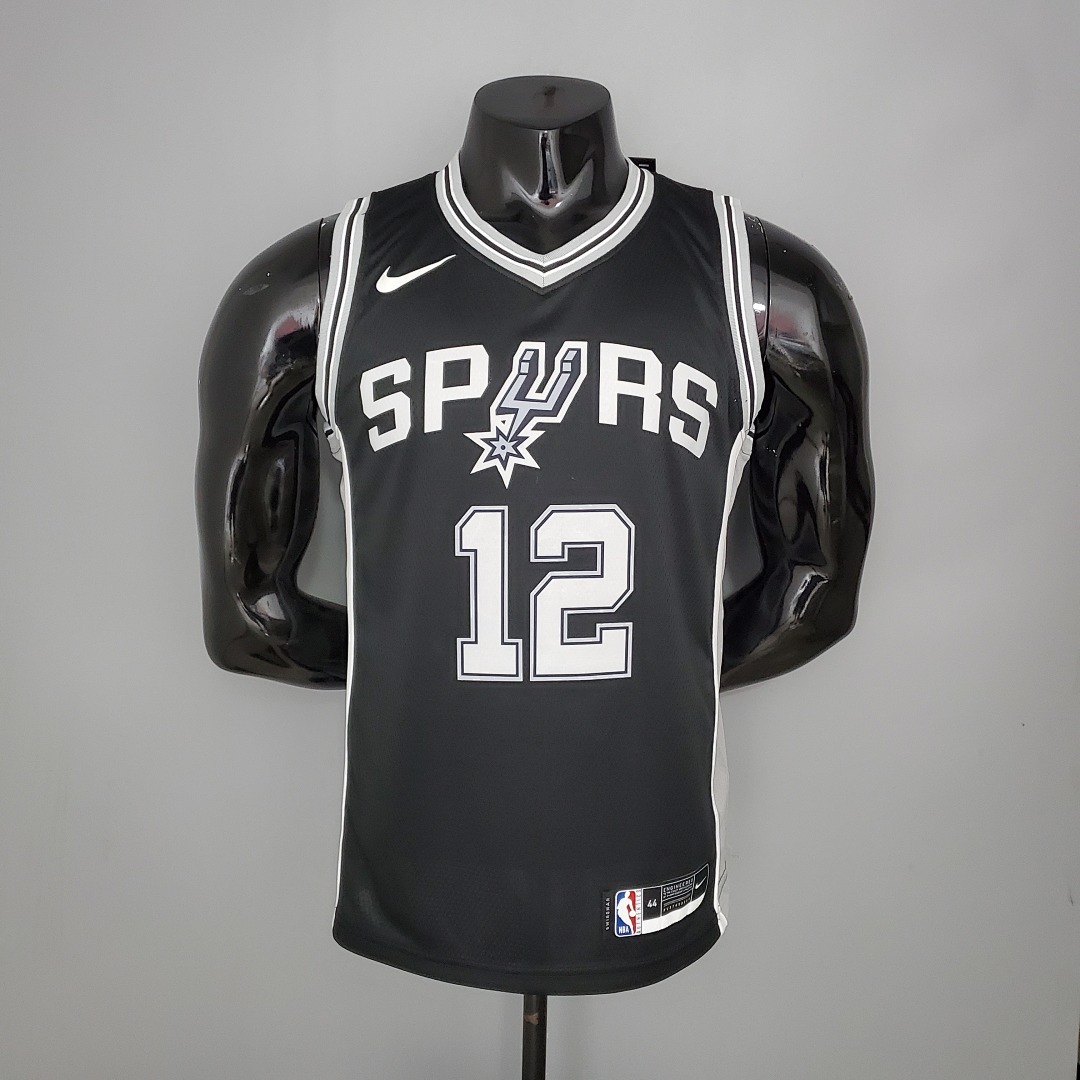 ALDRIDGE#12 Spurs Black NBA Jersey S-XXL