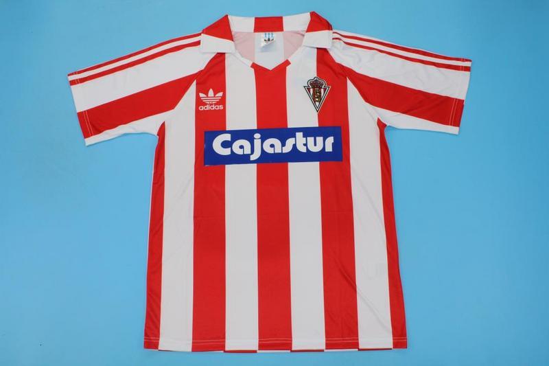86-87 Gijon Home Retro Soccer Jerseys Yupoo
