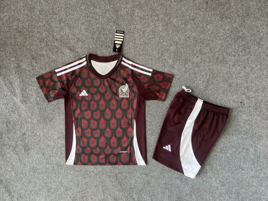 2024 Mexico Home Kids Soccer Jerseys Yupoo