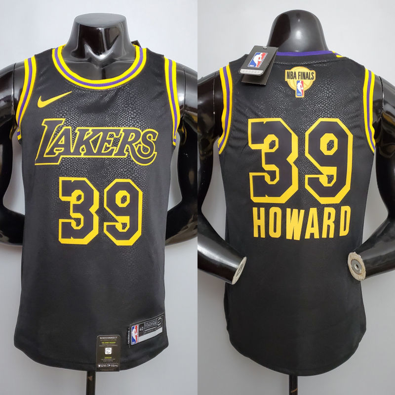 New HOWARD#39 Lakers black NBA jersey Size XS-XXL