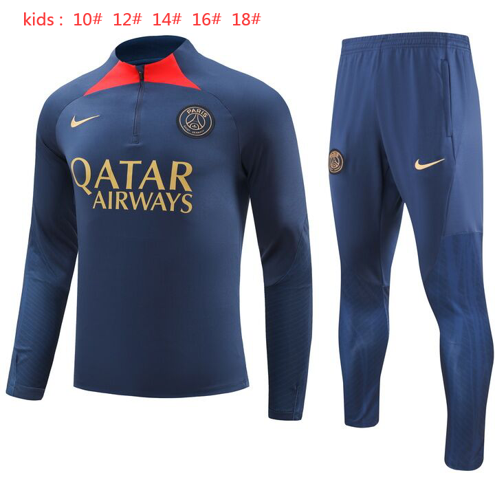 23-24 Paris Kids Long Sleeve Training Suit Yupoo