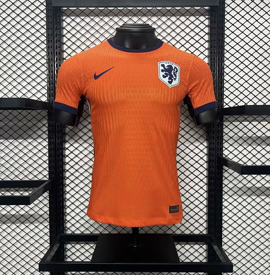 Netherlands 2024/25 Euro Home Jersey Player Version
