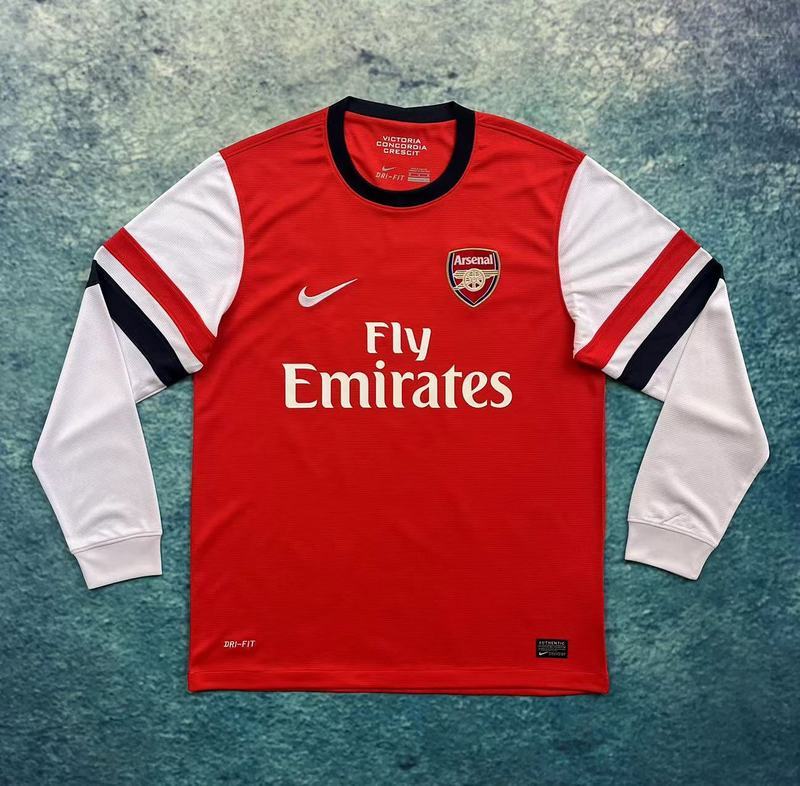 2012-13 Arsenal Home Retro Long Sleeve Soccer Jerseys Yupoo