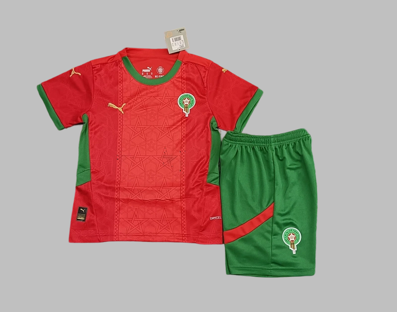 2025 Morocco Away Kids Soccer Jerseys Yupoo