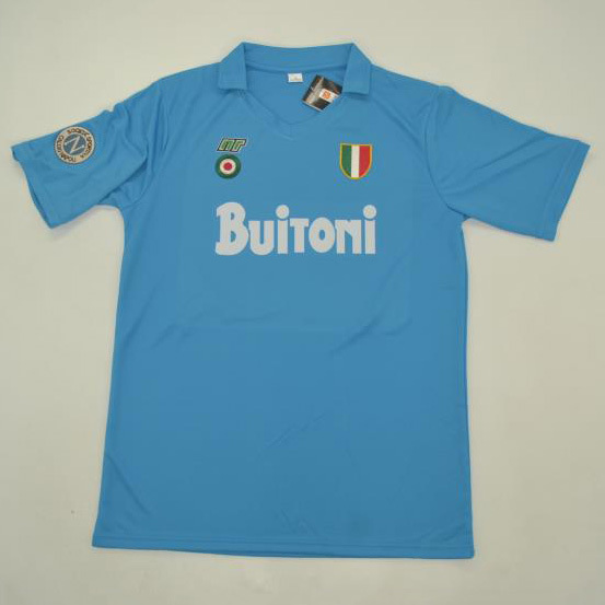 87-88 Napoli Home retro soccer jersey yupoo