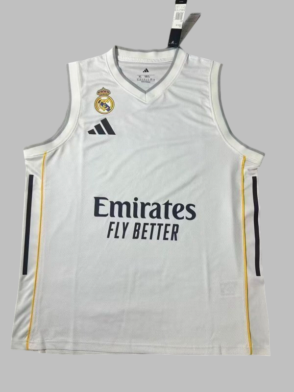 25-26 Real Madrid Home Training Soccer Vest Yupoo