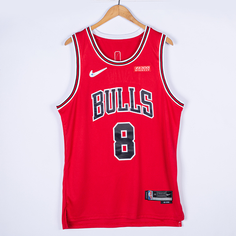 2022 Bulls #8 75th Anniversary Embroidery