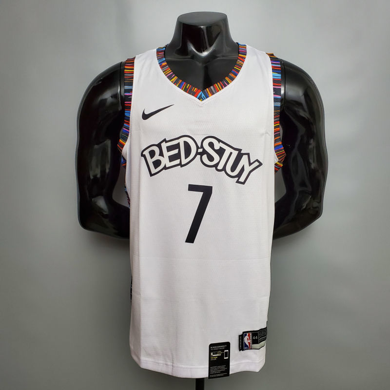 Durant #7 Brooklyn Nets City version white NBA jersey Size XS-XXL