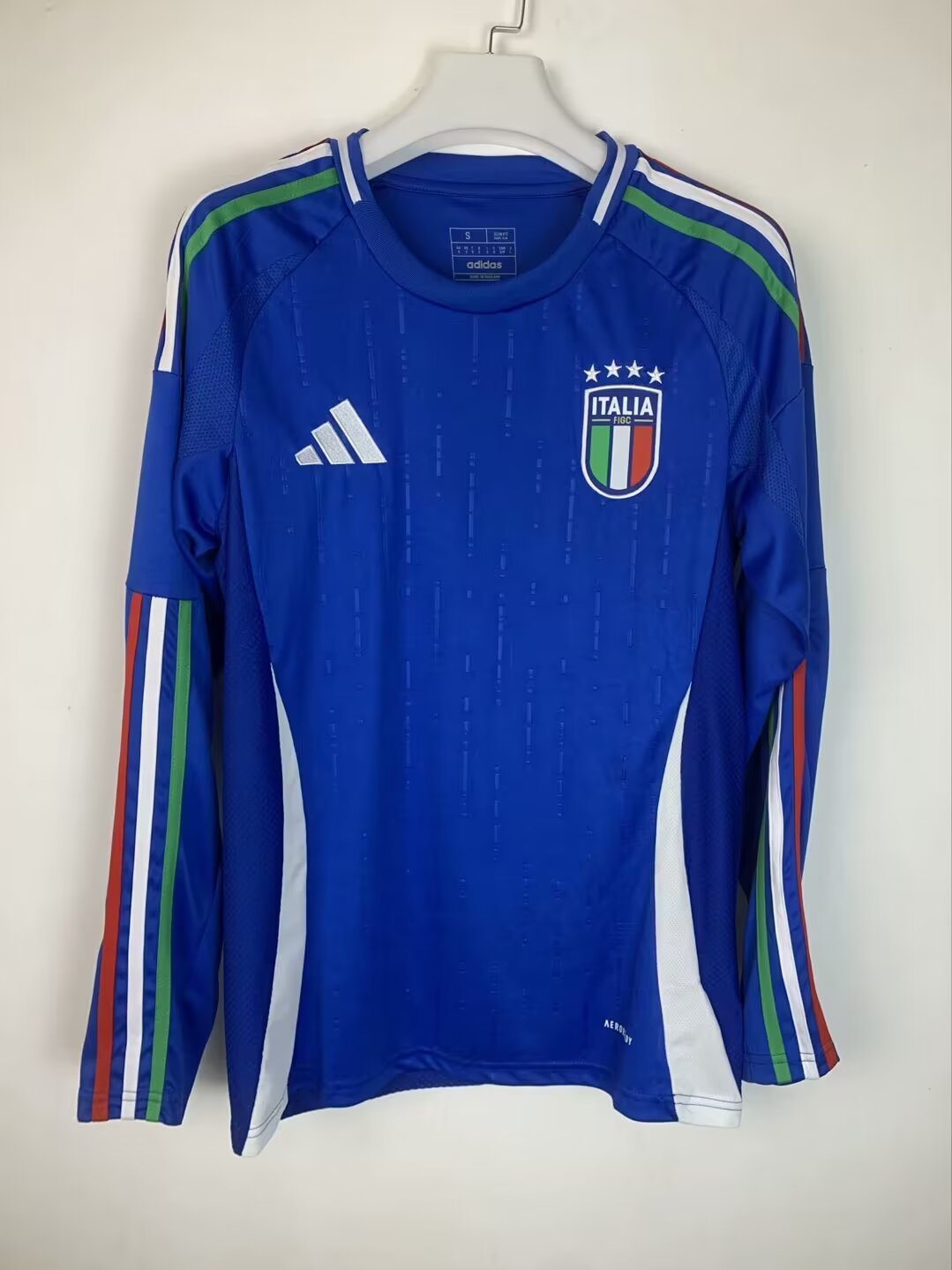 2024 Italy Home Long Sleeve Soccer Jerseys Yupoo