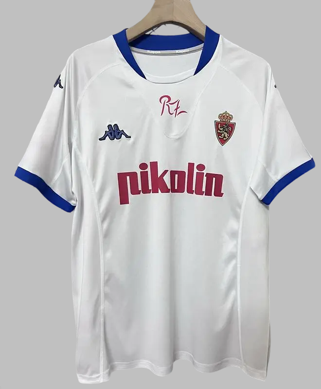 2001 Zaragoza Home Retro Cheap Soccer Jerseys Yupoo