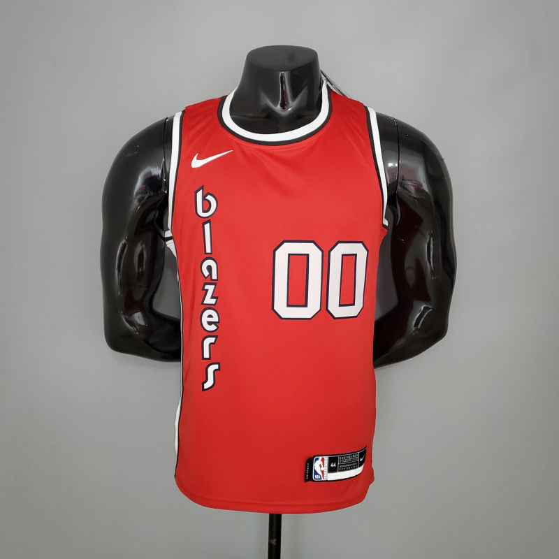 ANTHONY#00 Trail Blazers Retro Red NBA Jersey S-XXL