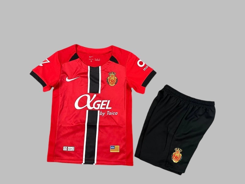 25-26 Mallorca Home Kids Cheap Soccer Jerseys Yupoo