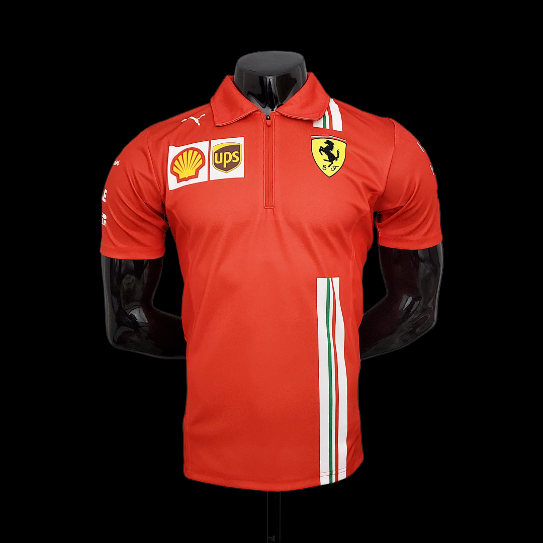 F1 Formula One; Ferrari racing suit Polo red S-5XL