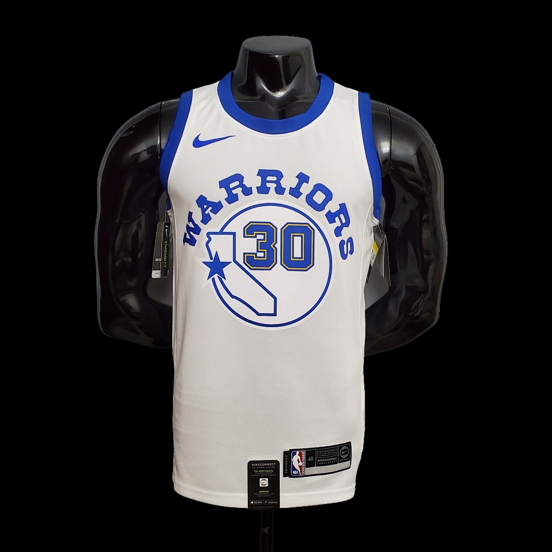 Retro version CURRY#30 Golden State Warriors white NBA jersey S-XXL